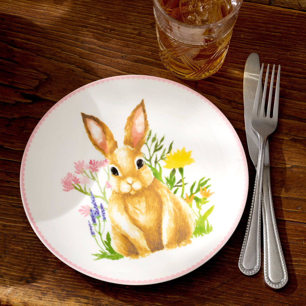 Bunny Accent Plates, Set of 4