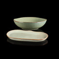 Organic Shades 2-Piece Serving Set, Green