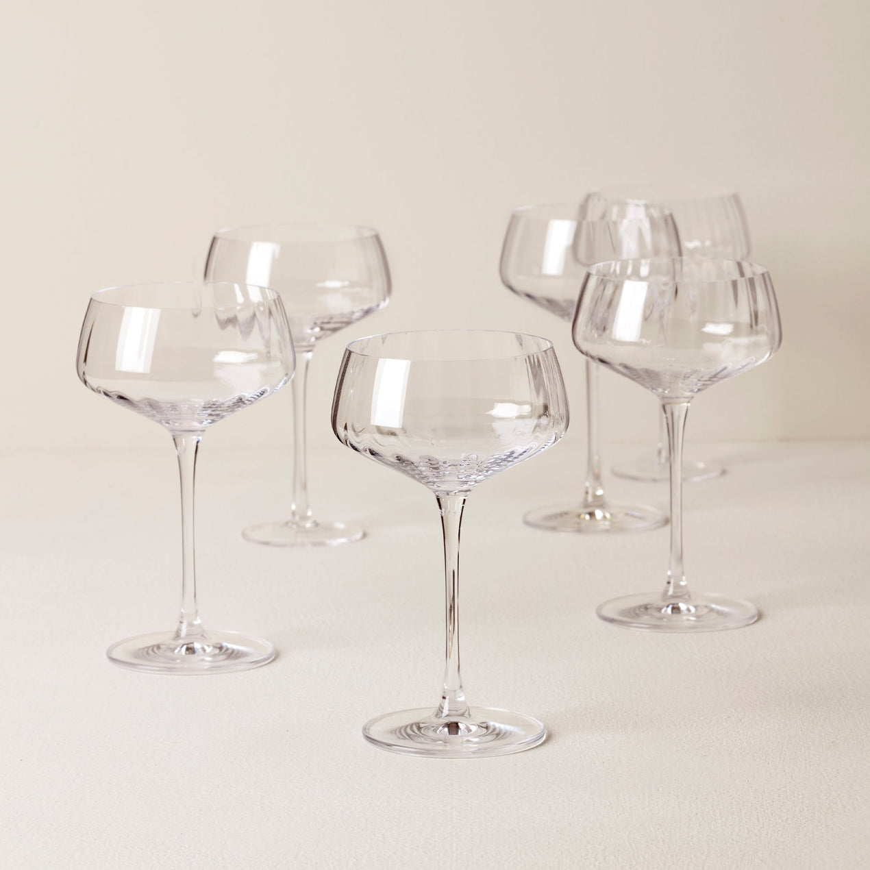 Tuscany Classics Angled Optic Coupes, Set of 6