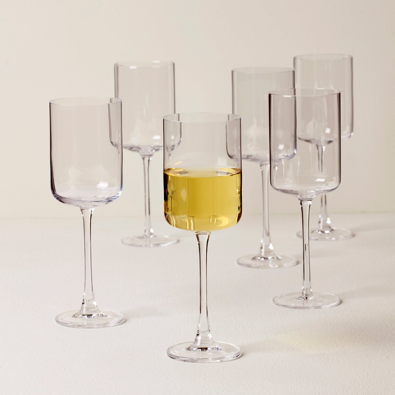 Tuscany Classics Straight Set of 6 Wine Glasses - White