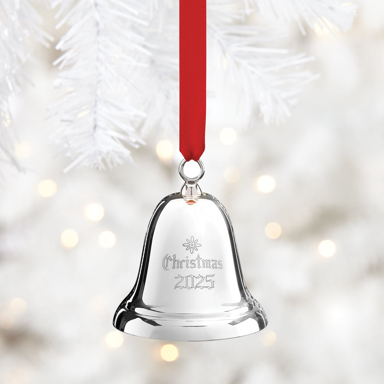 2025 Annual Christmas Bell Sterling Silver Ornament, 41st Edition