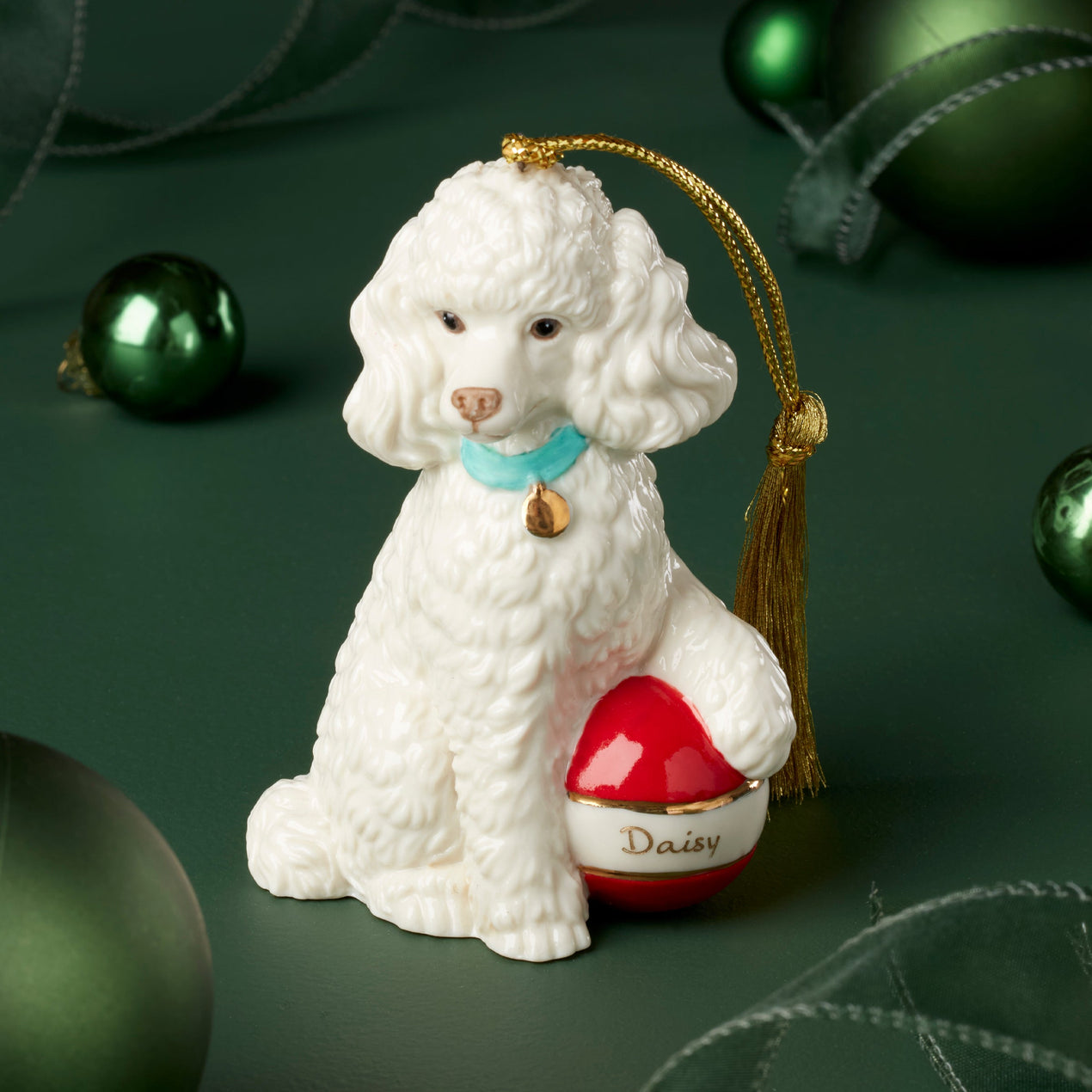 Personalized Poodle Ornament