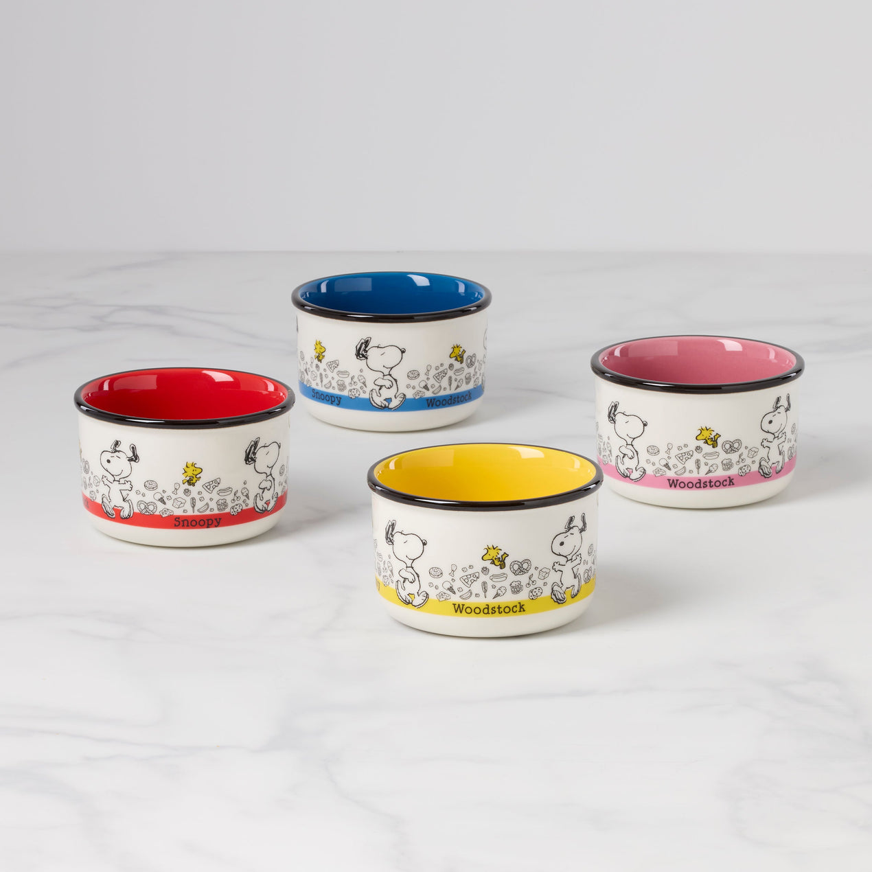 Chef Snoopy Snack Bowls, Set of 4