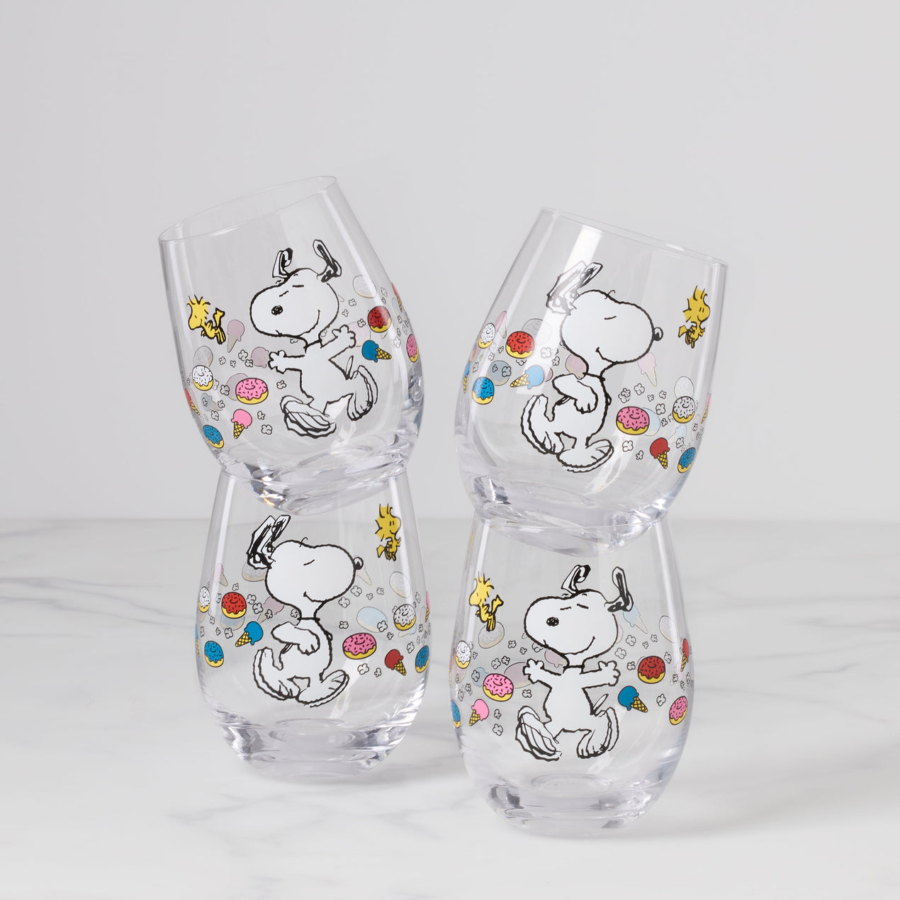 Chef Snoopy Tumblers, Set of 4