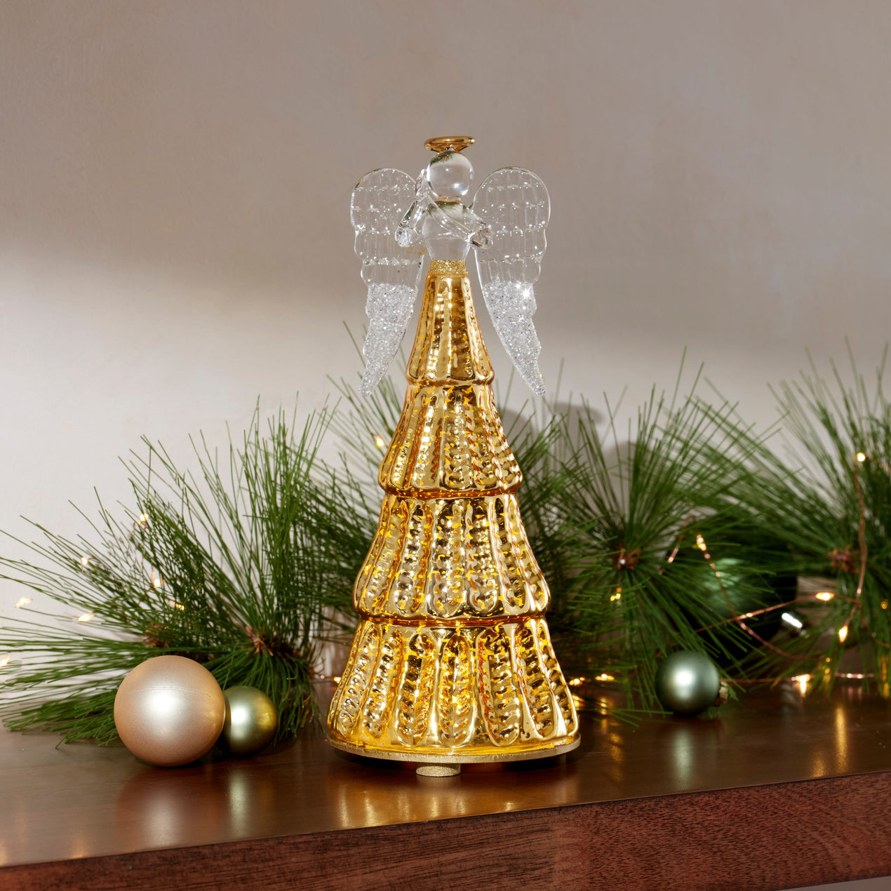 Radiant Light Lit Angel Figurine