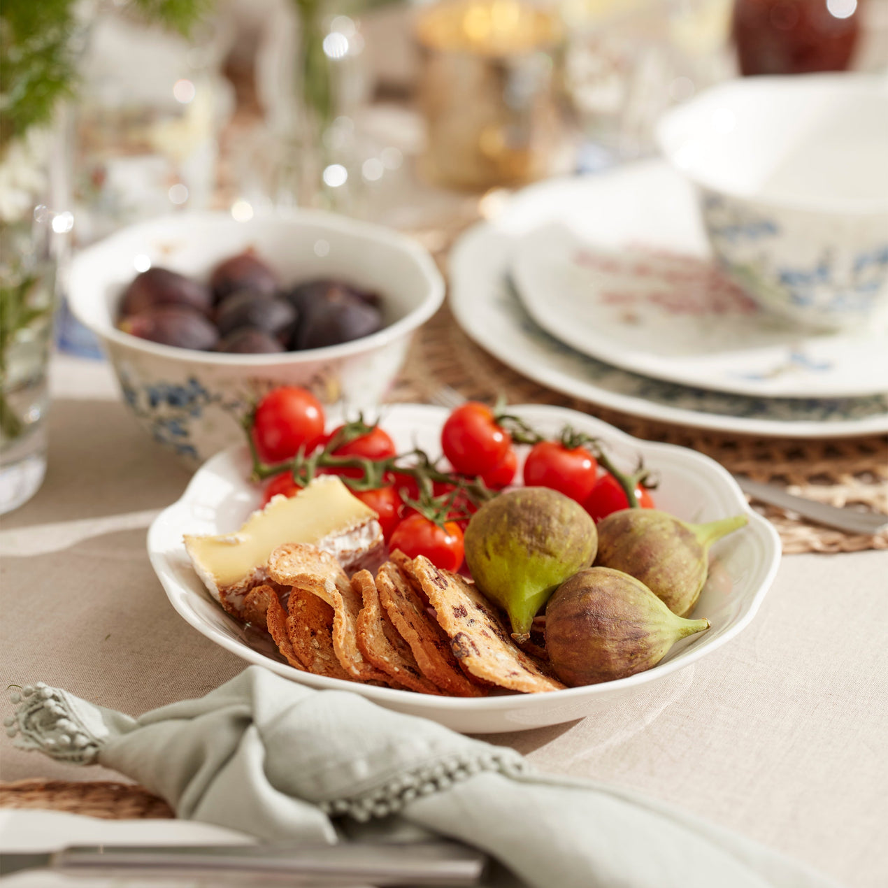 Butterfly Meadow Herbs Pasta Bowls, Set of 4