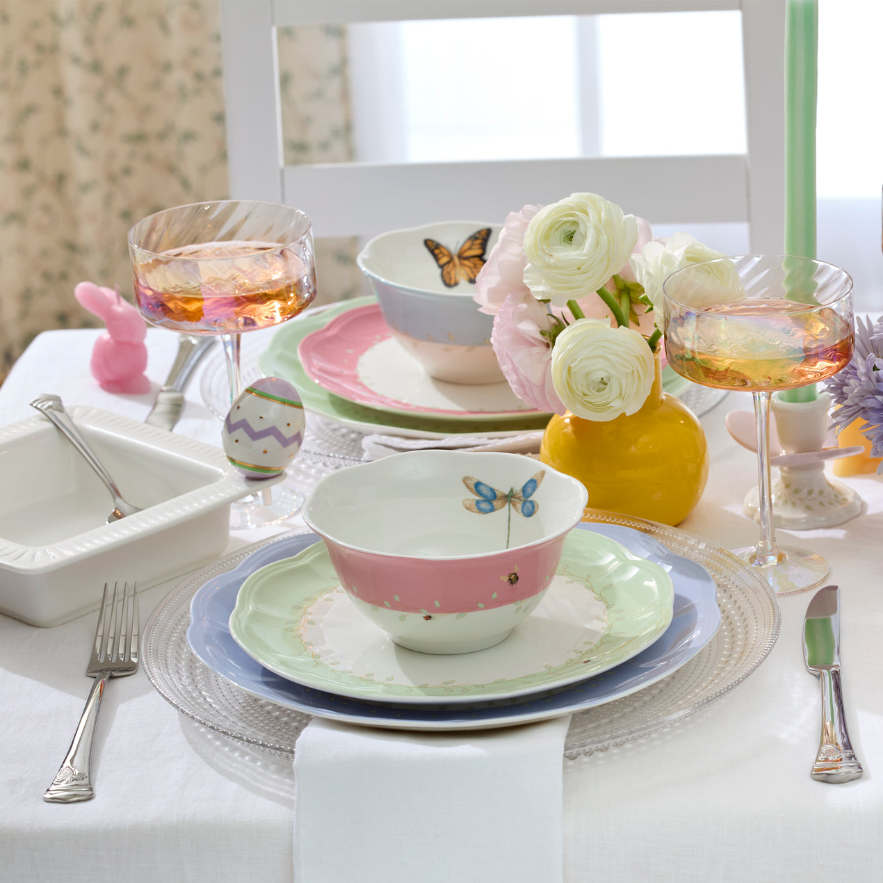 Butterfly Meadow 4-Piece Dessert Bowl Set