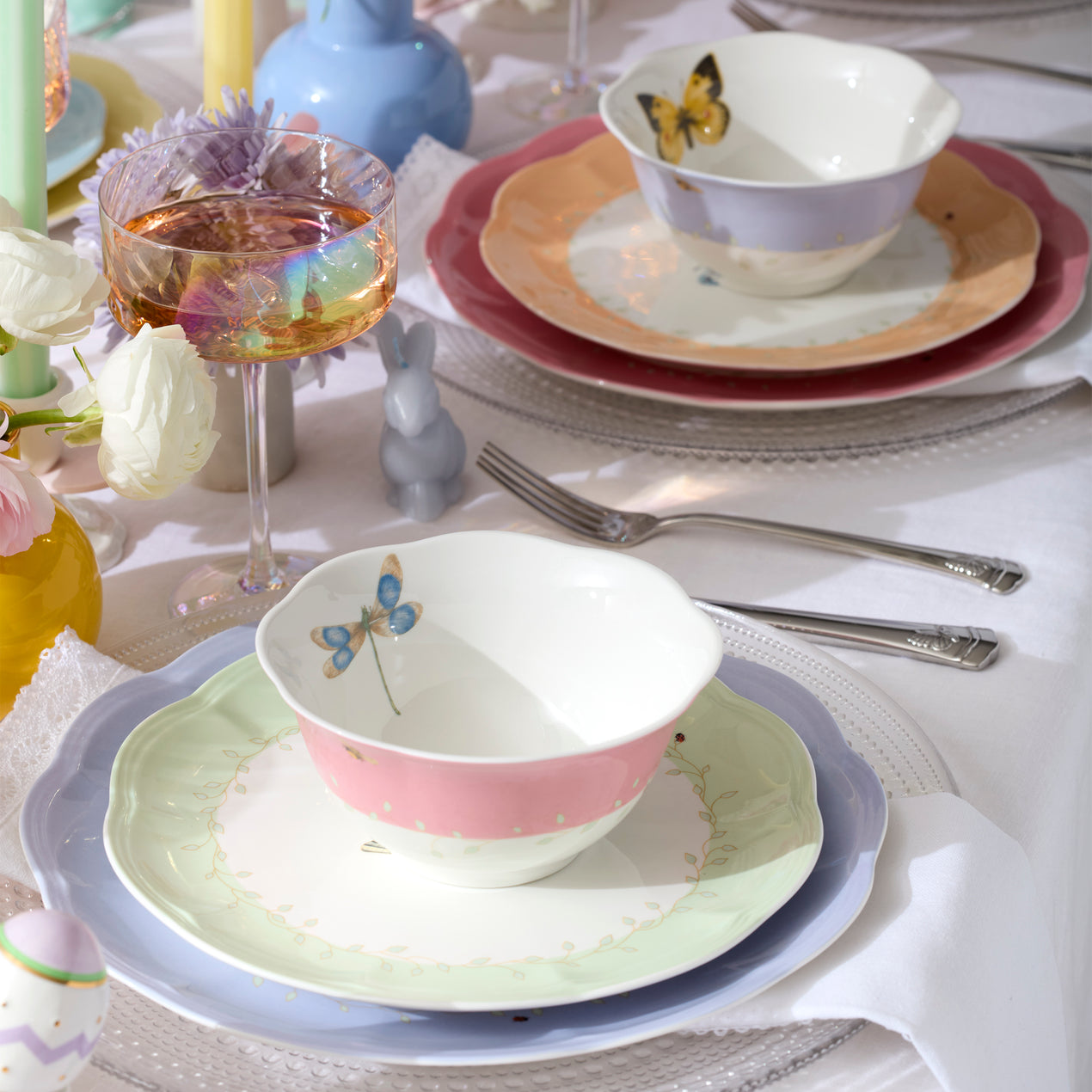 Butterfly Meadow 4-Piece Dessert Bowl Set