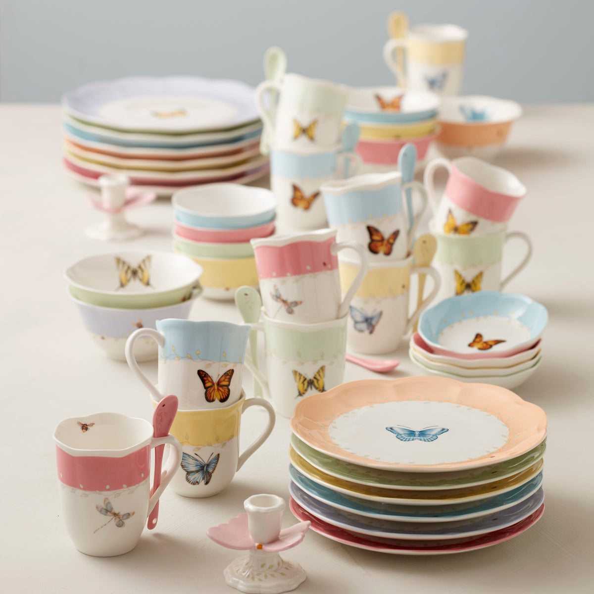 Butterfly Meadow Colors 18-Piece Dinnerware Set – Lenox