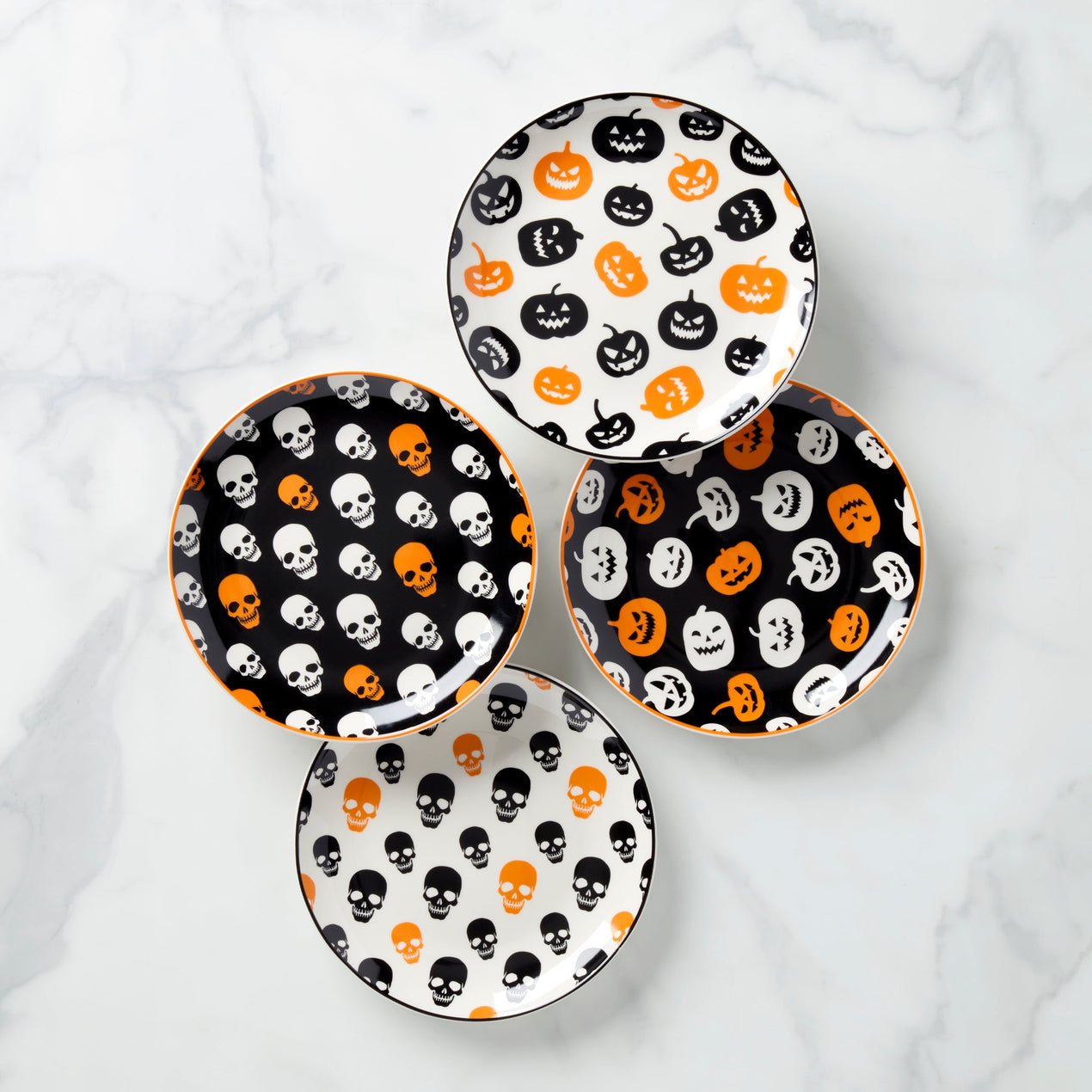 Vintro Halloween Accent Plates, Set of 4