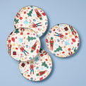 Nutcracker Ballet Accent Plates, Set of 4