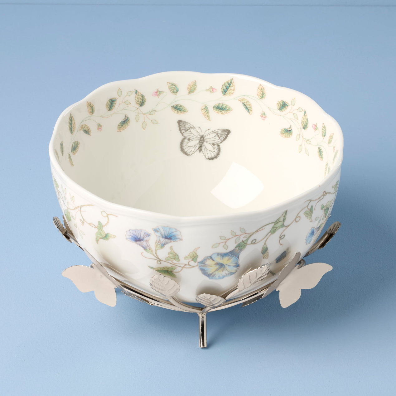 Butterfly Meadow 25th Anniversary Bowl with Stand