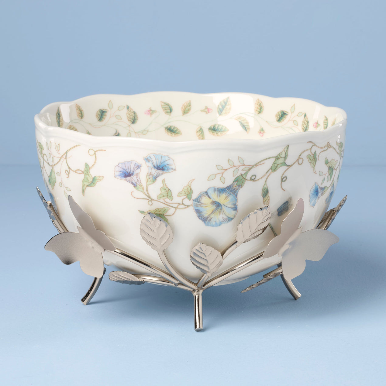Butterfly Meadow 25th Anniversary Bowl with Stand
