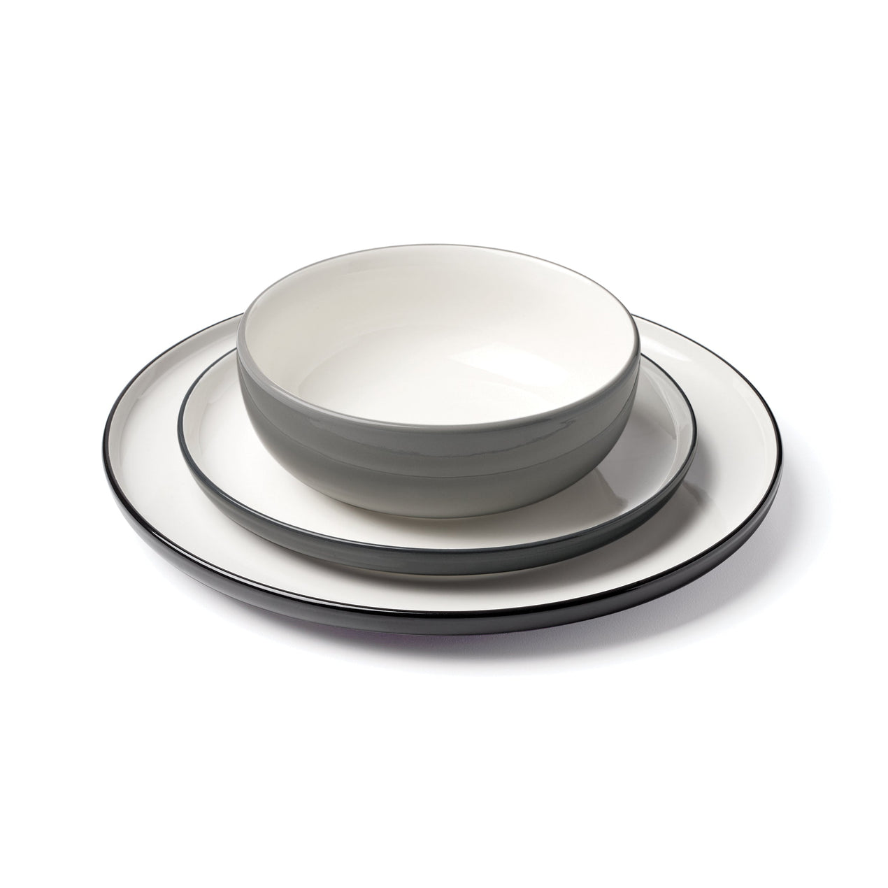 24/7 Colors 12-Piece Dinnerware Set, Pumice