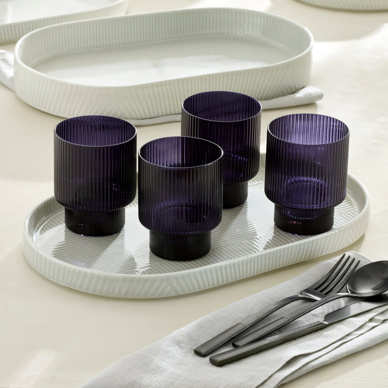 Modulus Tumblers, Set of 4, Nightshade