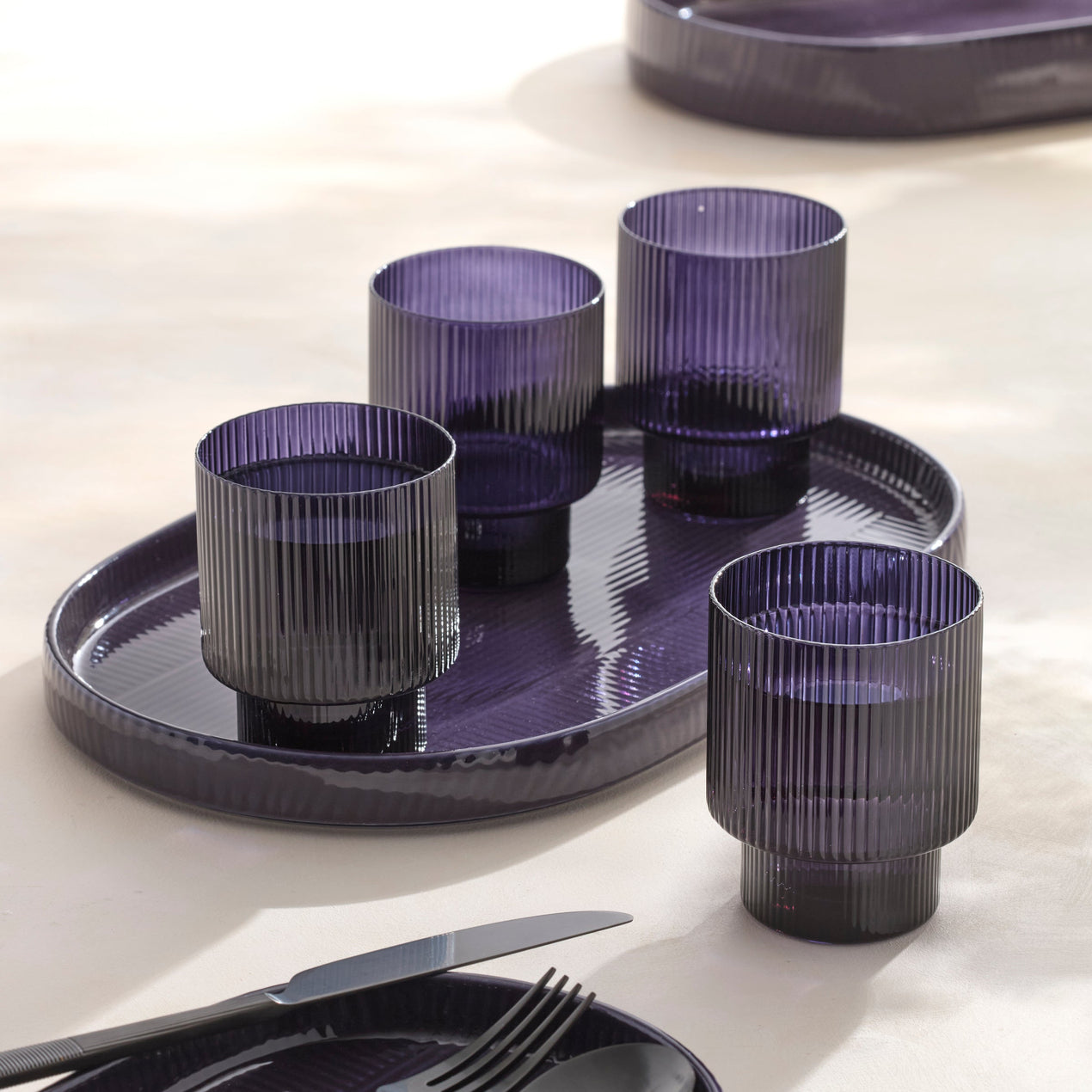 Modulus Tumblers, Set of 4, Nightshade