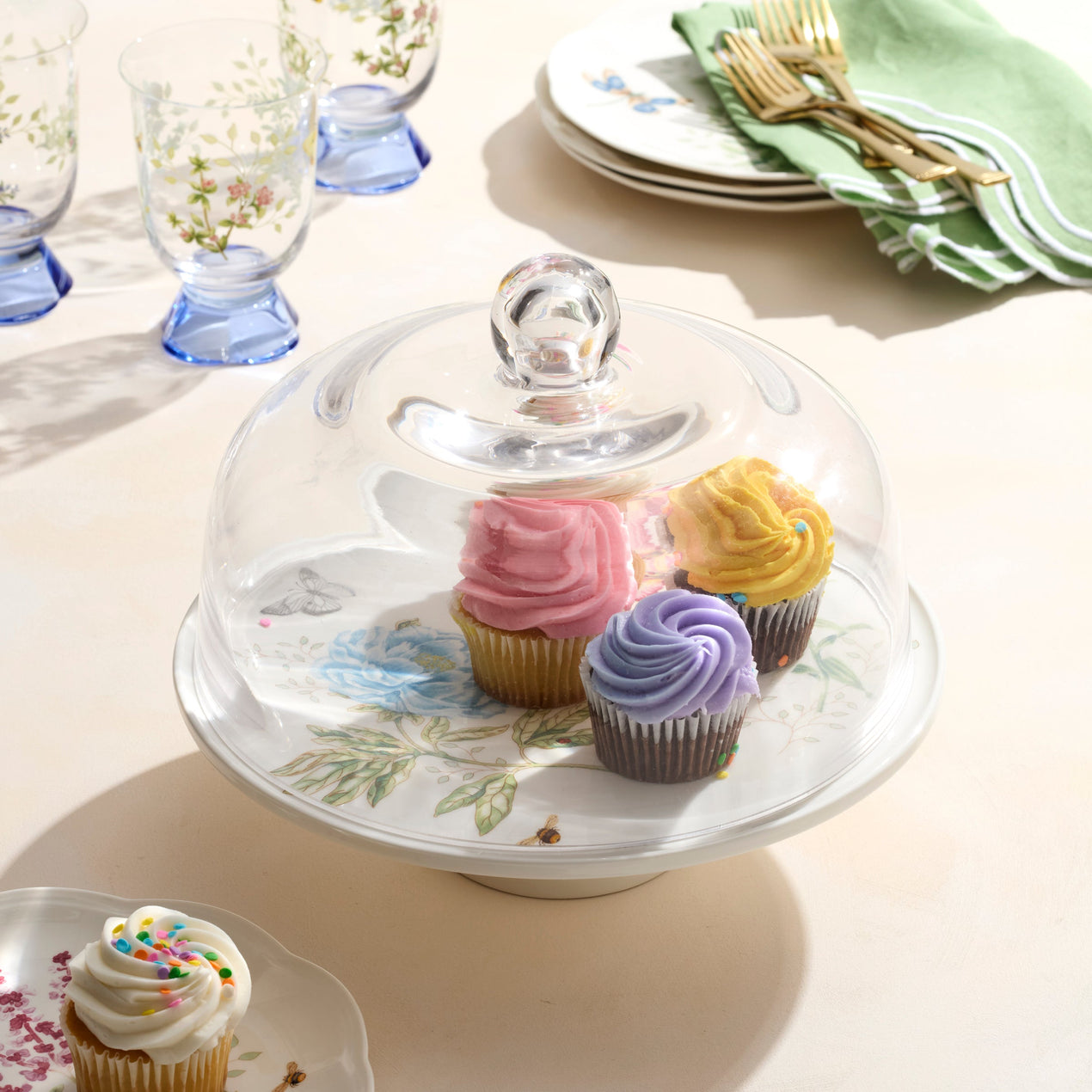 Butterfly Meadow 25th Anniversary Cake Plate