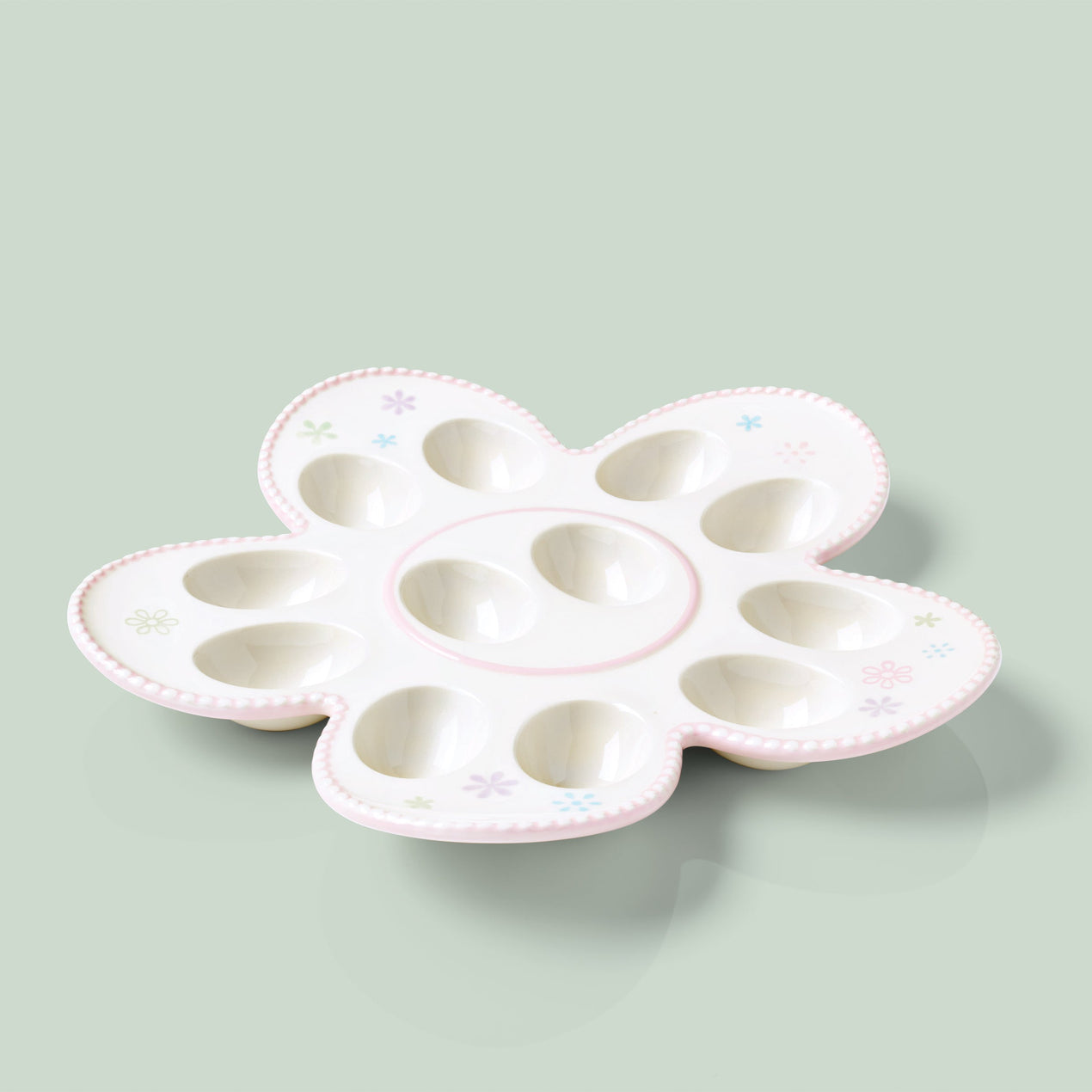 Bunny Hop Easter Egg Platter