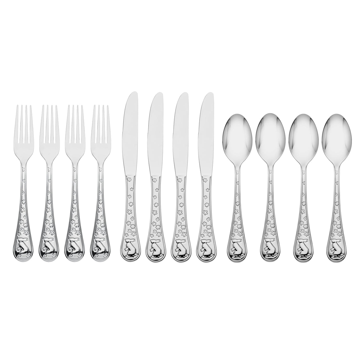Bunny Hop 12-Piece Flatware Set