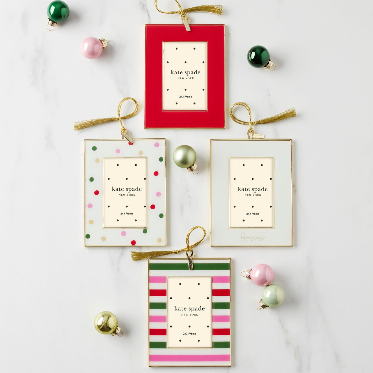 Be Jolly Mini Frame Ornament, Red