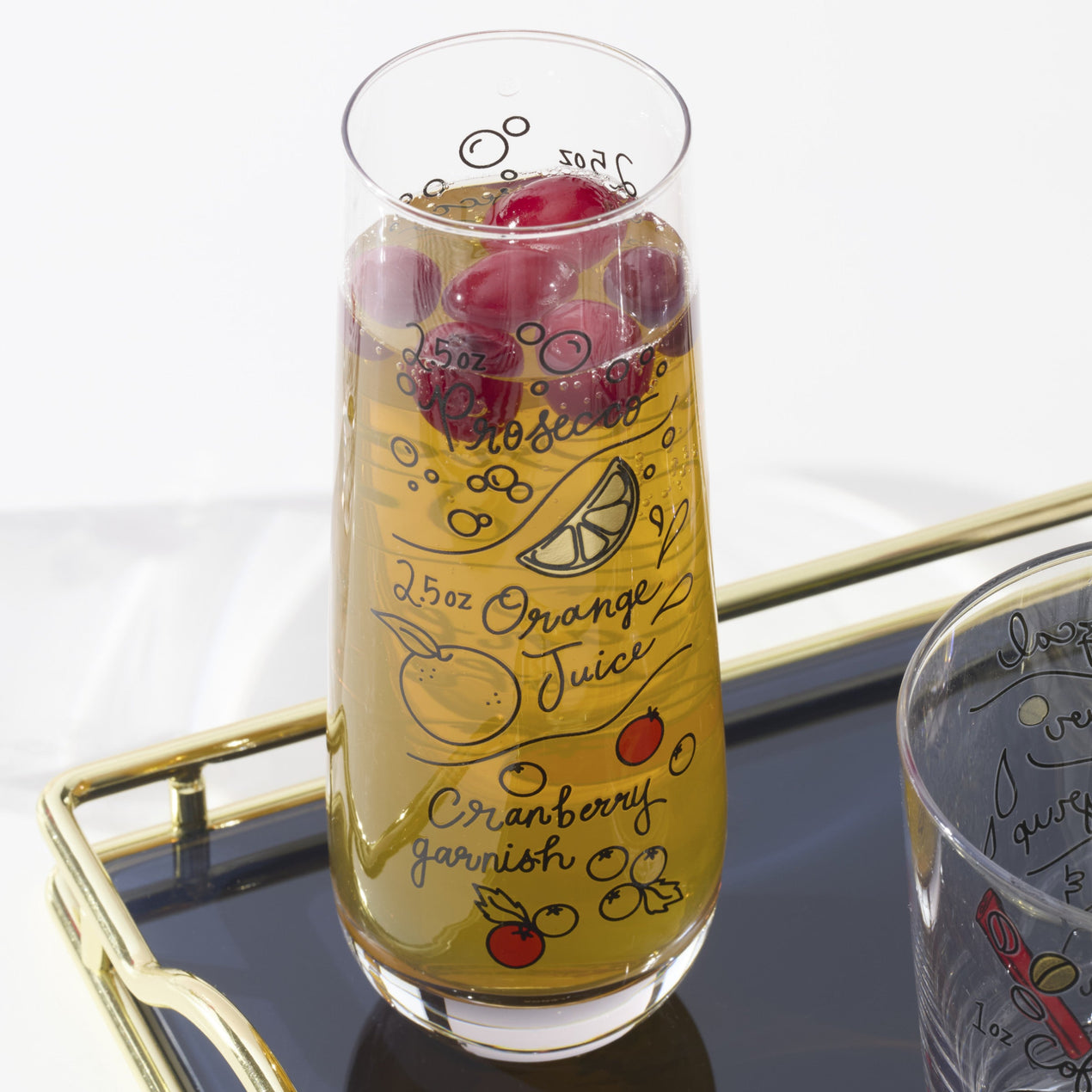 Make Merry Stemless Flutes, Set Of 4