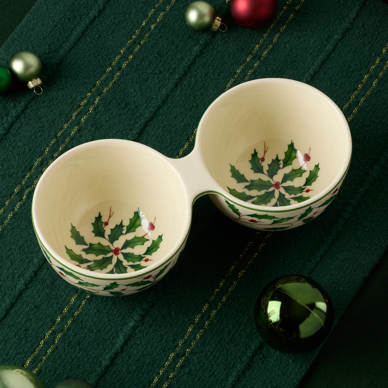 Holiday Double Dip Bowl