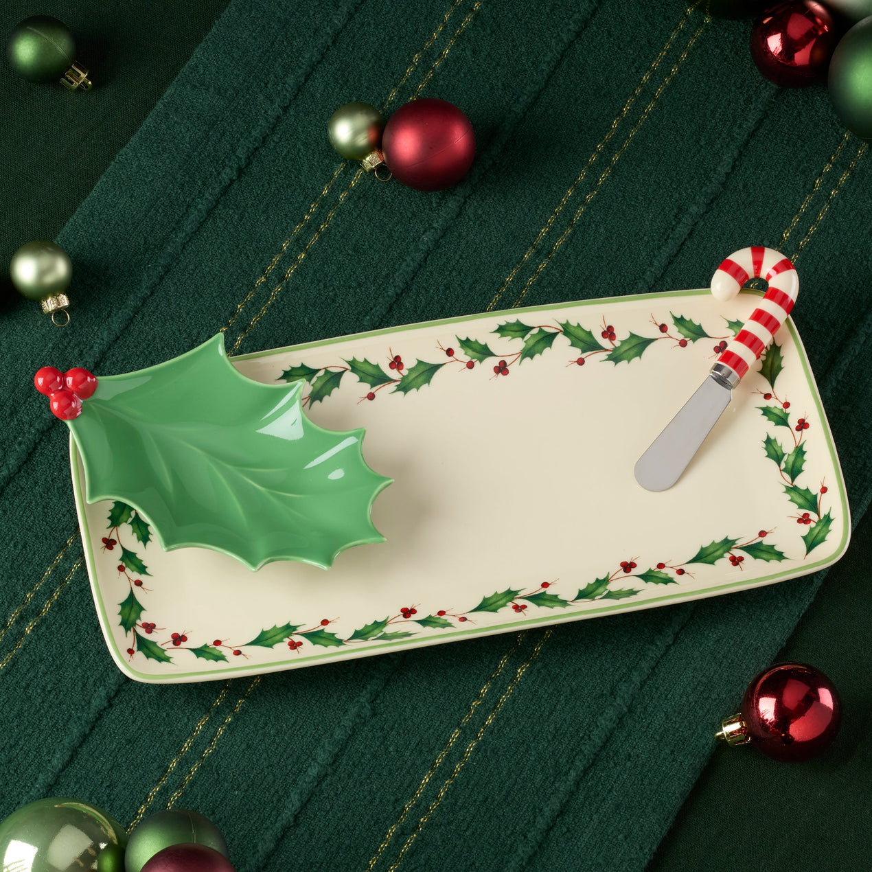 Holiday 3-Piece Hostess Set with Spreader