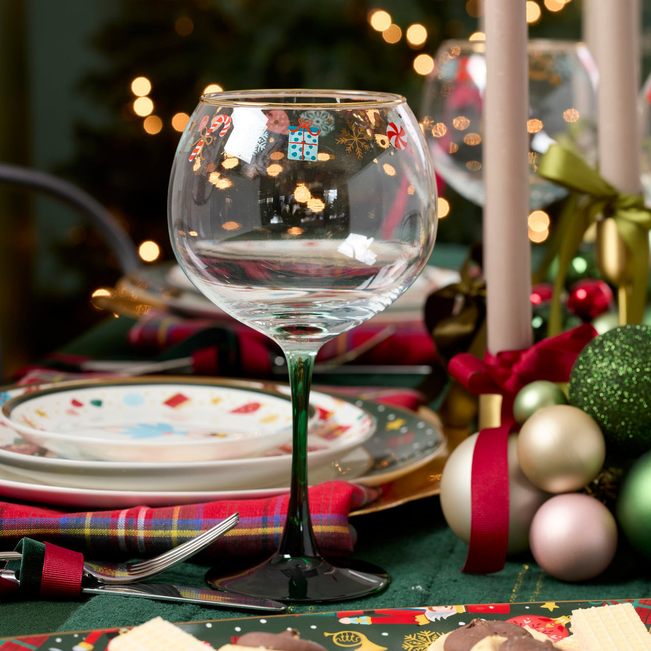 Nutcracker Ballet Balloon Wine Glasses, Set of 4