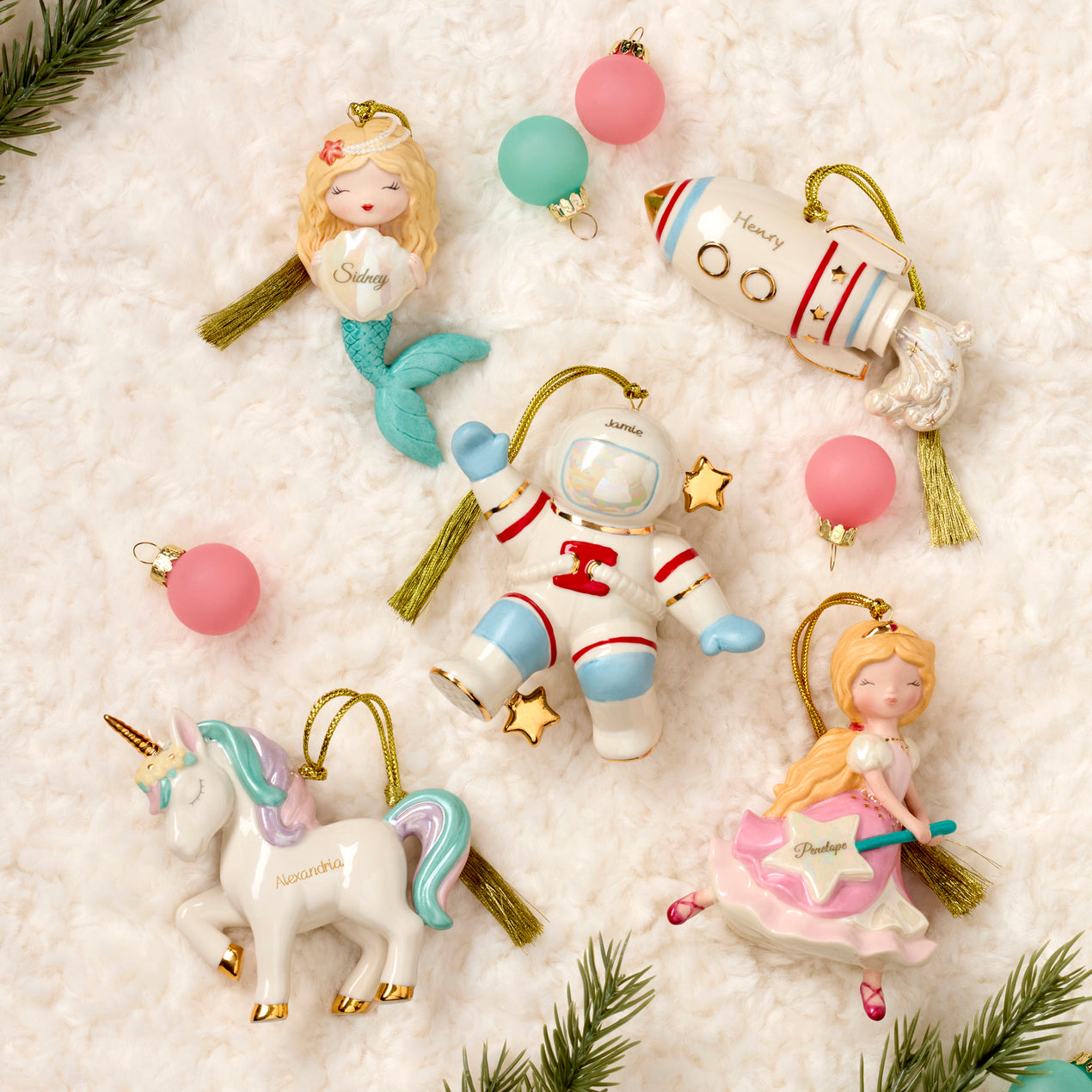 Personalized Mermaid Ornament