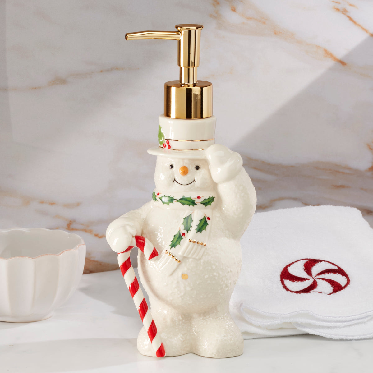 Happy Holly Days Snowman Soap Dispenser – Lenox Corporation