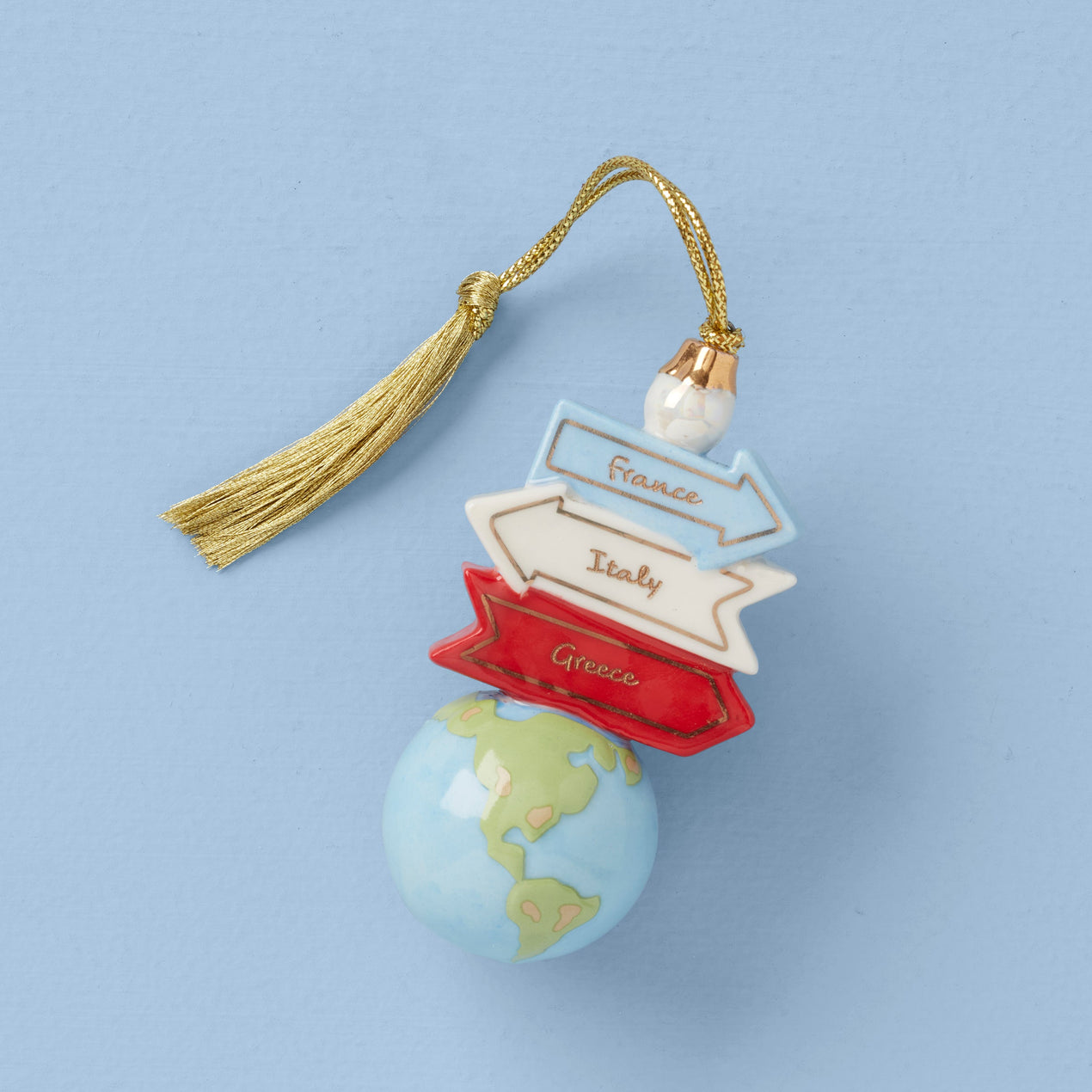 Personalized Travel Ornament