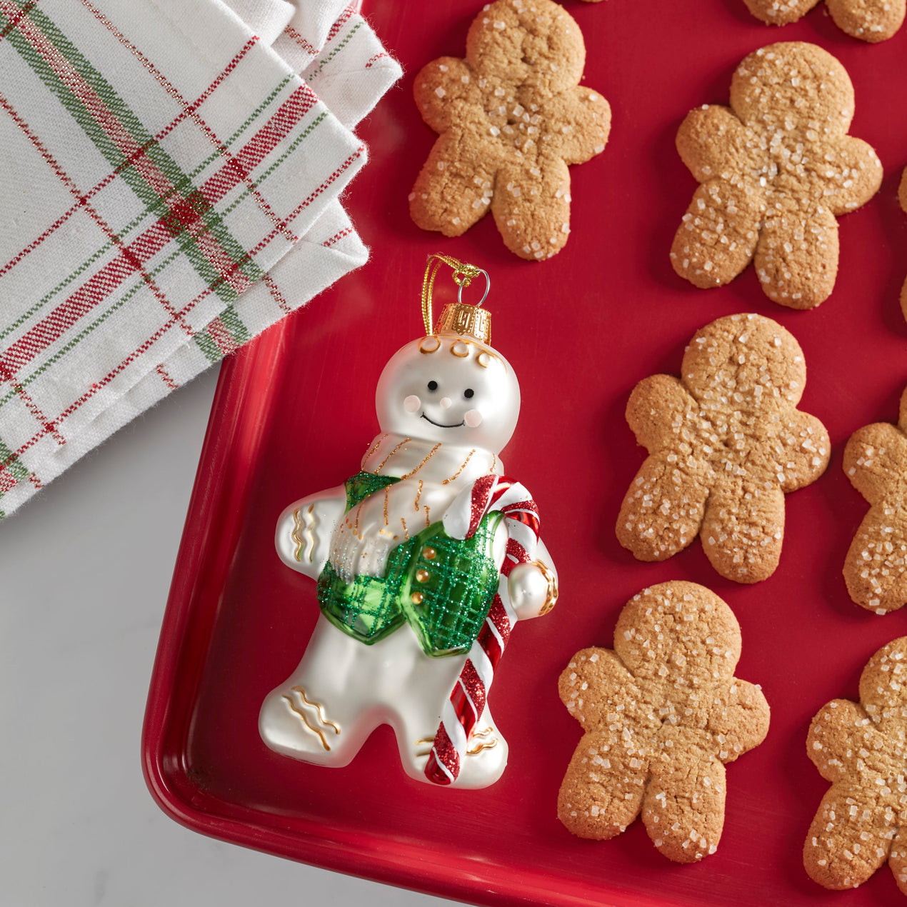 2025 Blown Glass Gingerbread Ornament