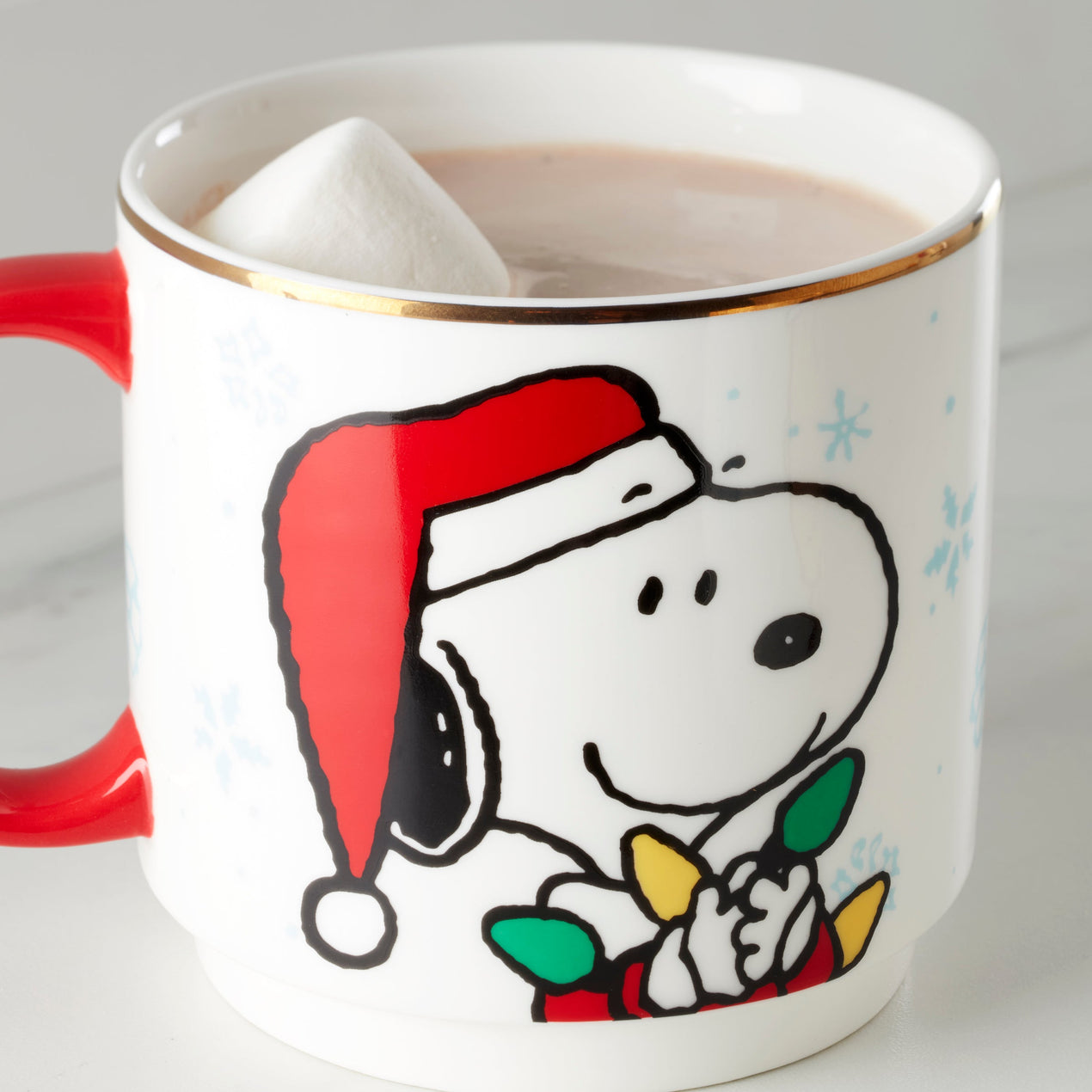 Snoopy Christmas Stacking Mugs, Set of 4
