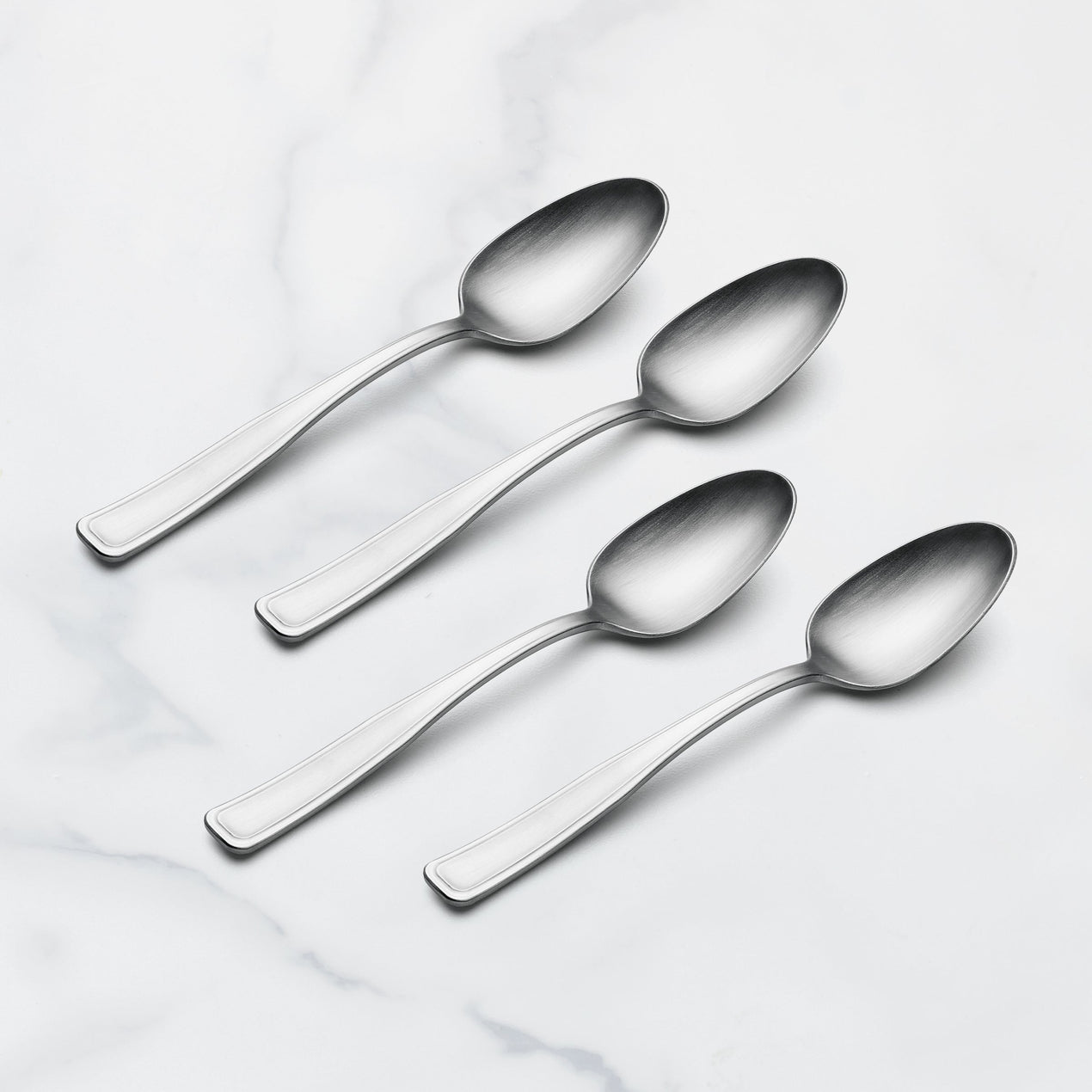 Reid Satin Dinner Spoons, Set of 4