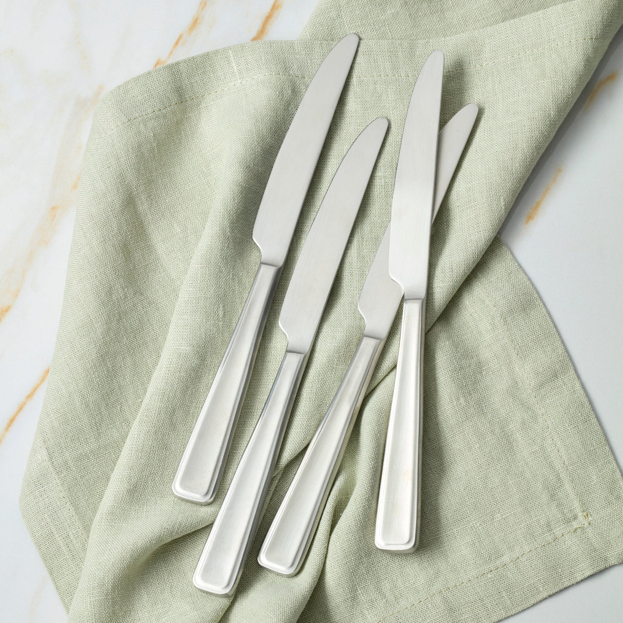 Reid Satin Dinner Knives, Set of 4