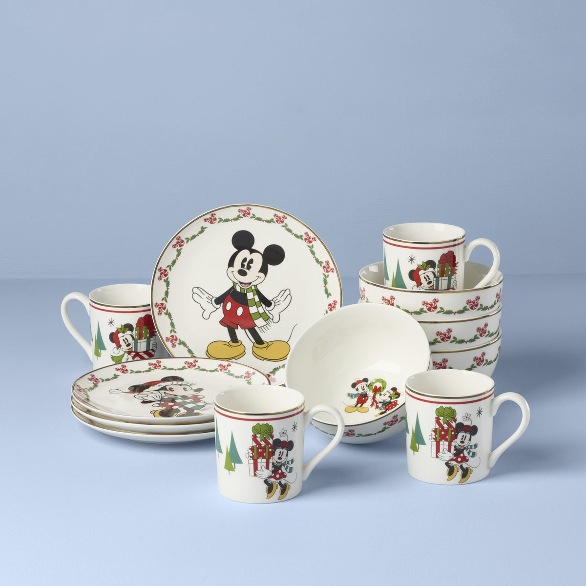 Disney Holiday 12-Piece Dessert Set – Lenox Corporation