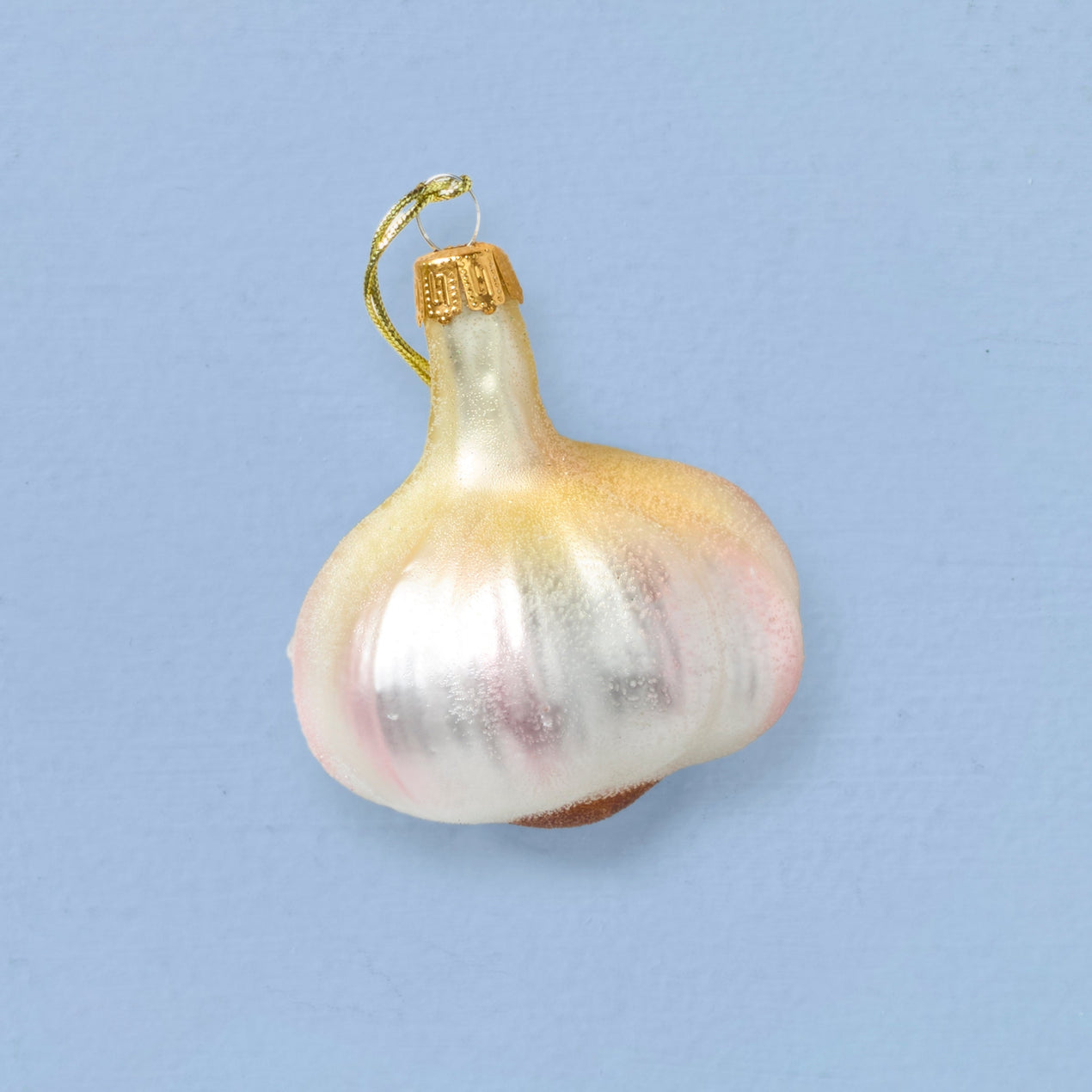 Blown Glass Garlic Ornament