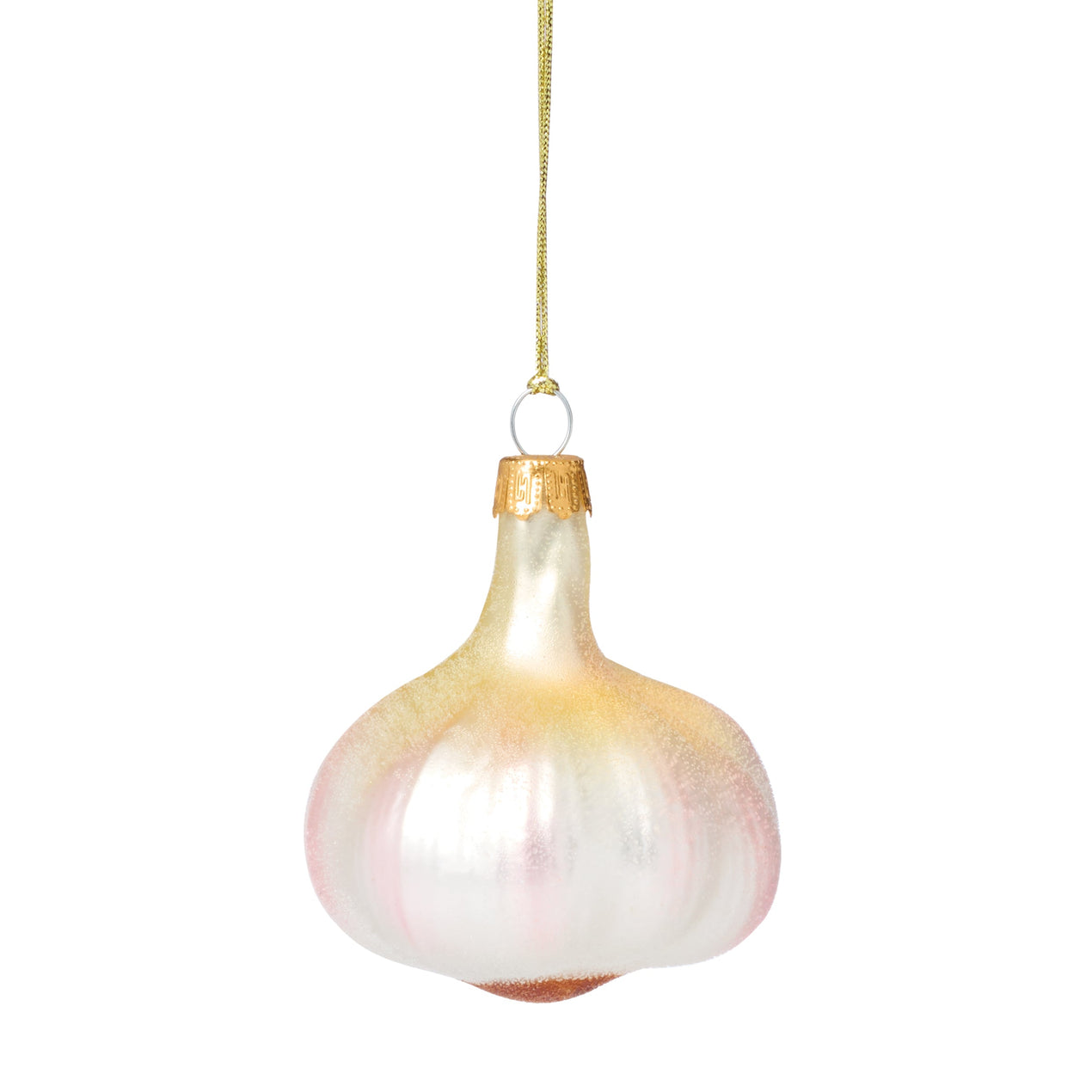 Blown Glass Garlic Ornament