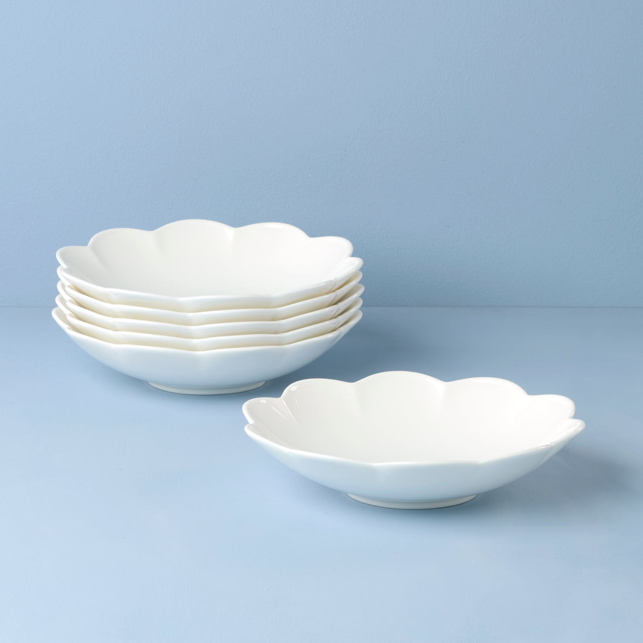 Studio 1414 Scallop, Pasta Bowls, Set of 6