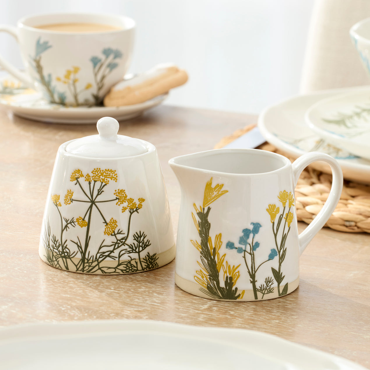 Wildflowers Sugar & Creamer Set