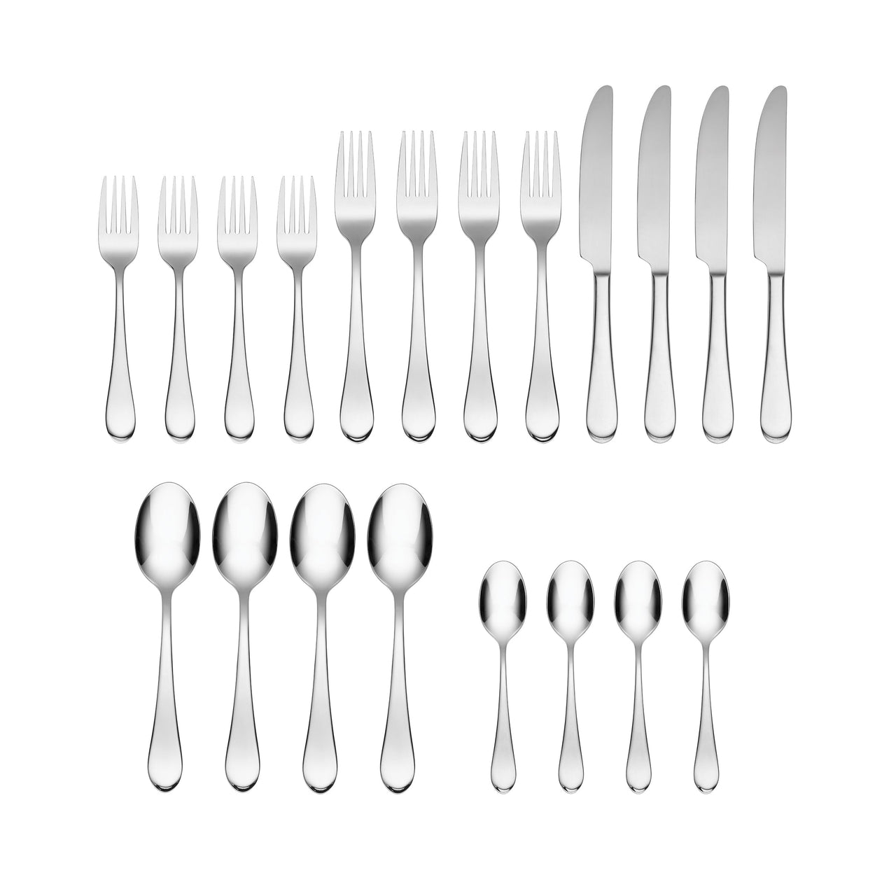 Icarus 20 Piece Everyday Flatware Set, Service For 4