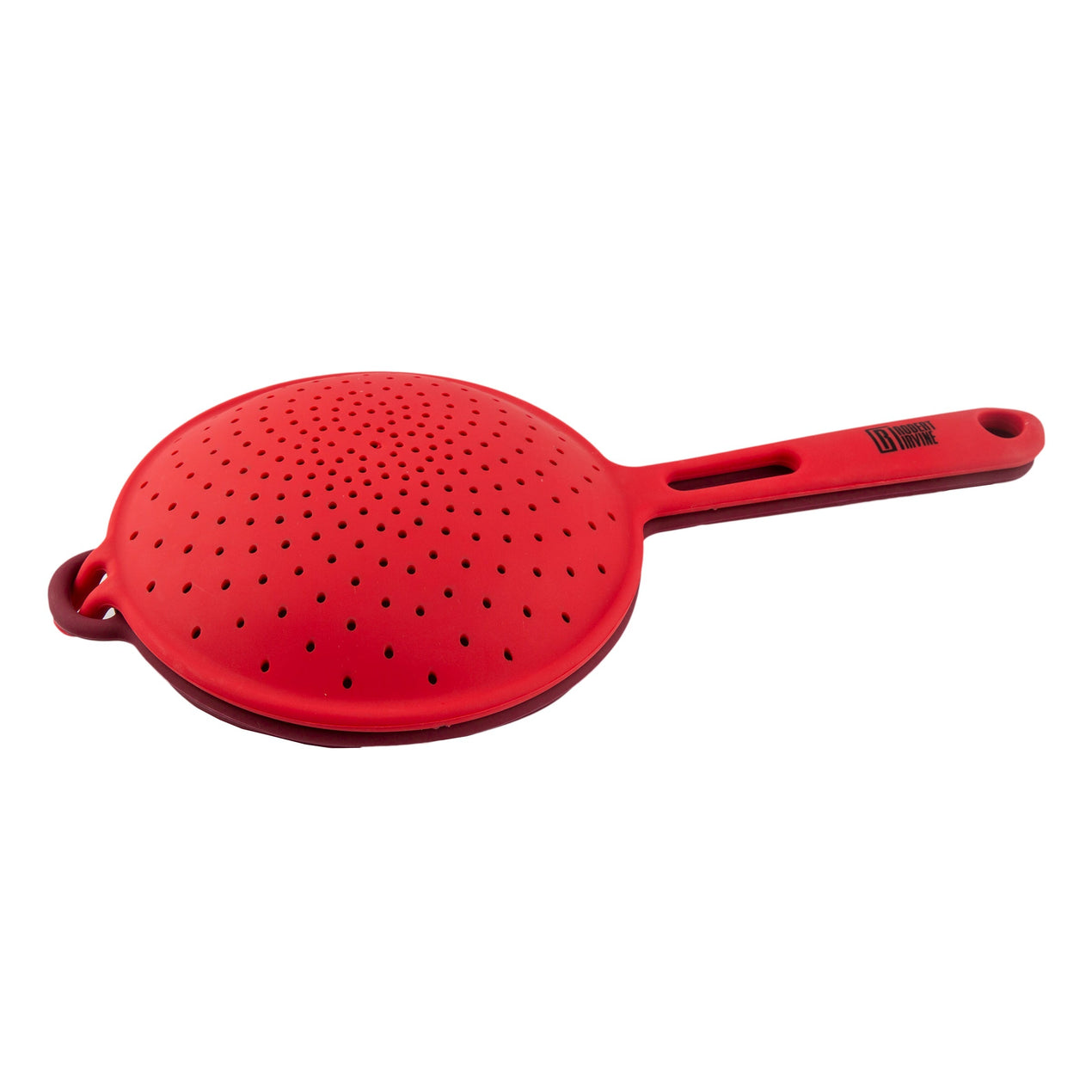 Robert Irvine 2-Piece Silicone Colander Set, Red