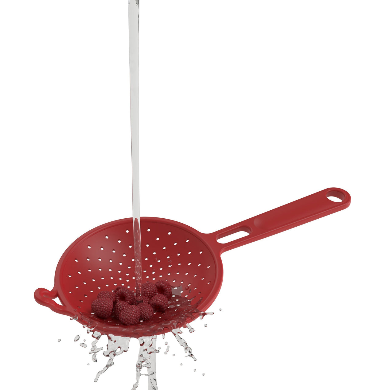 Robert Irvine 2-Piece Silicone Colander Set, Red