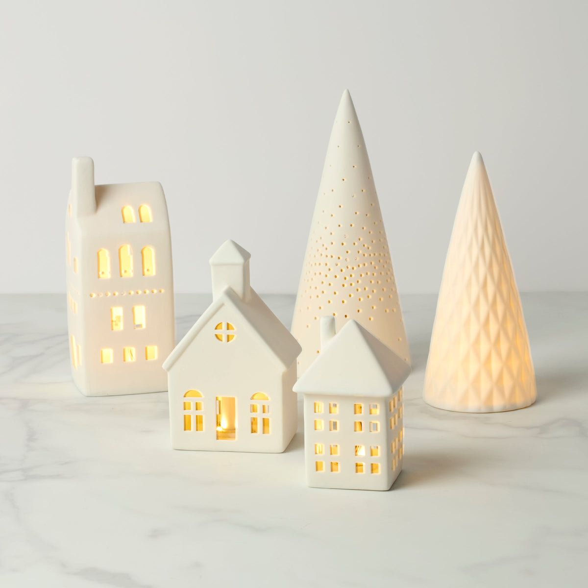 Illuminated Modern Village 5-Piece Set – Lenox Corporation