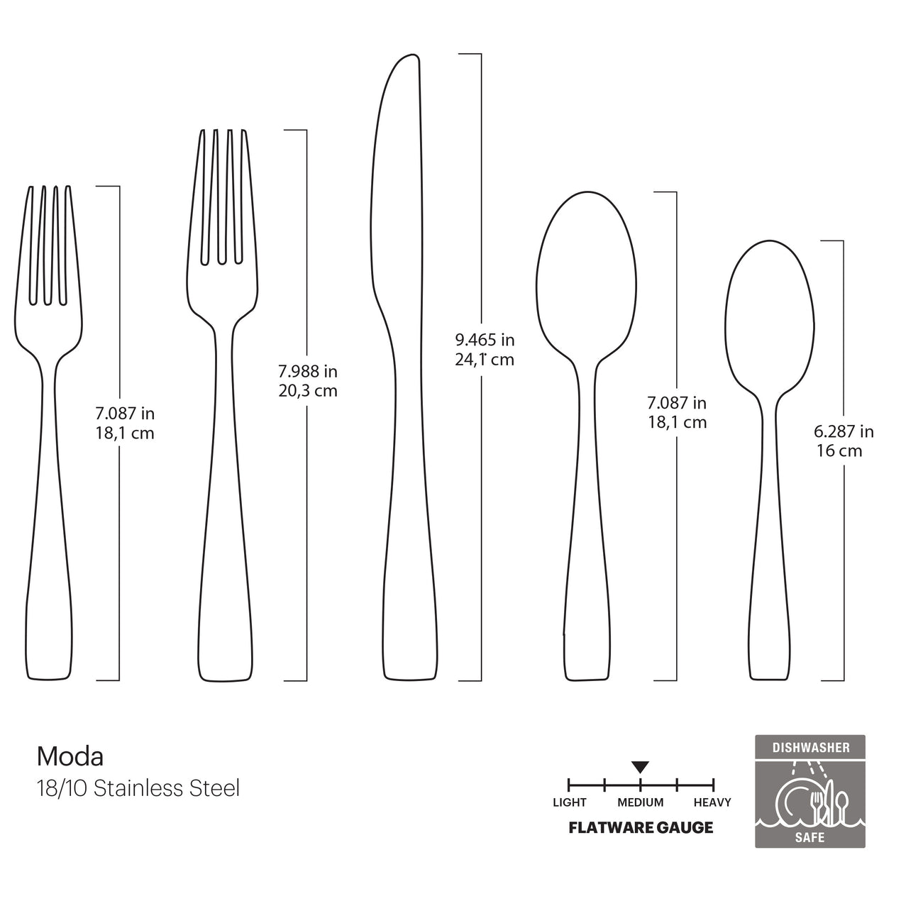 Moda 20 Piece Flatware Set