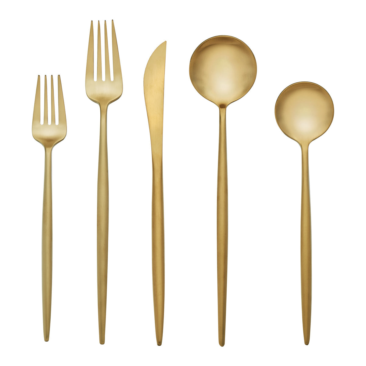 Zephyr Gold Satin 20 Piece Flatware Set – Lenox Corporation
