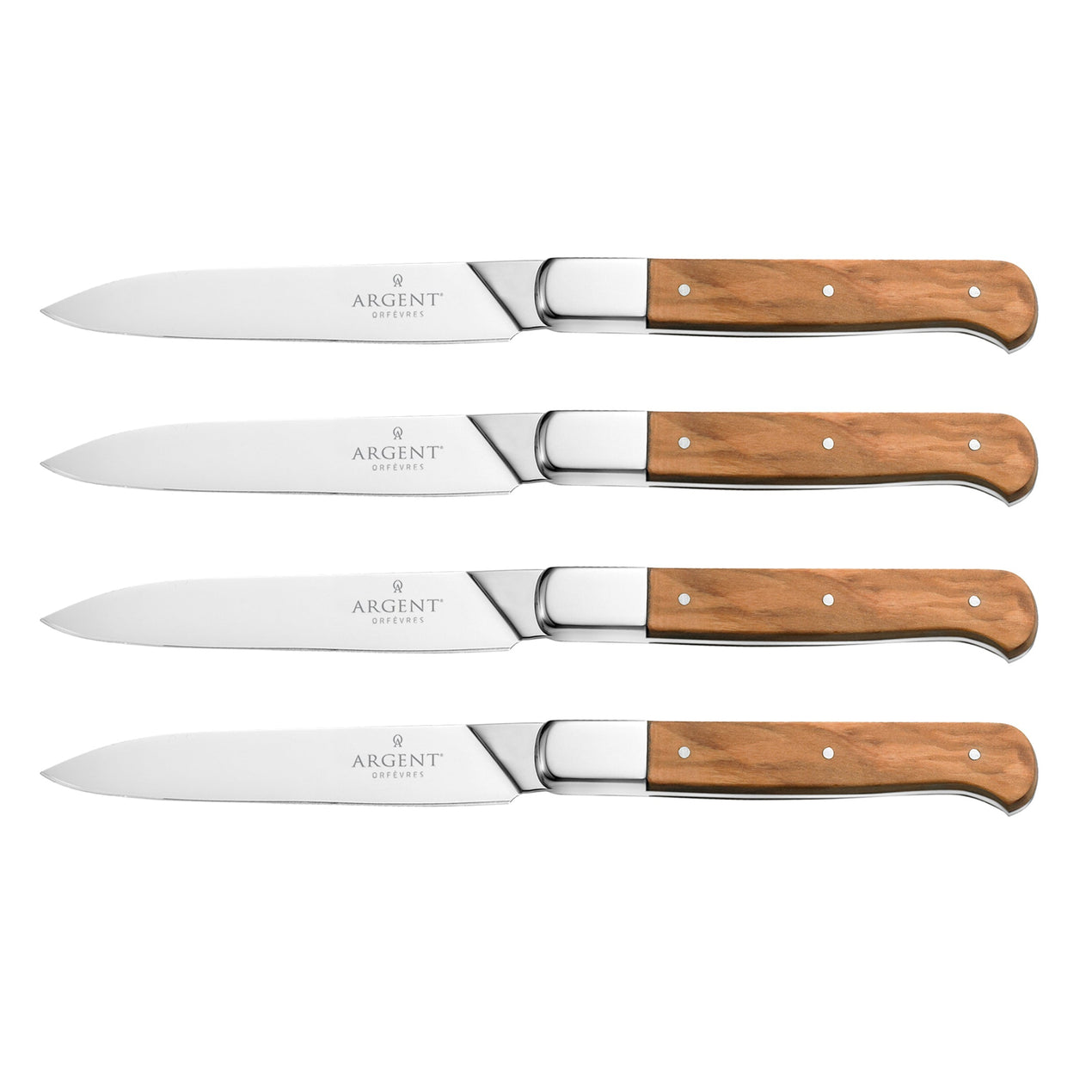 Lynden Set Of 4 Olive Wood Steak Knives