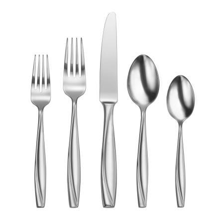 Camlynn Mirror 45 Piece Everyday Flatware Set, Service For 8