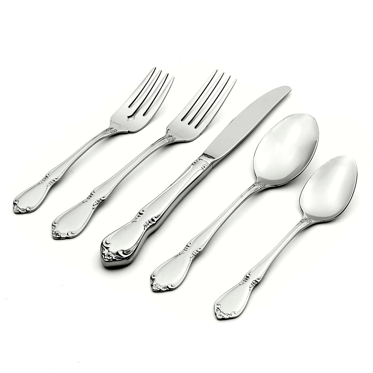 Chateau 5 Piece Fine Flatware Place Setting, Service For 1