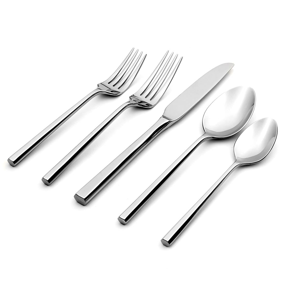 Diameter 5 Piece Fine Flatware Place Setting, Service For 1